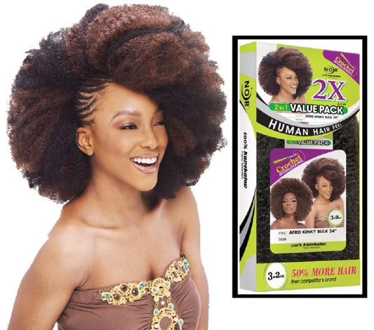 Janet Collection - 2X Afro Bulk - 24 Inch - 6 packs - CHEBE PRODUCTS