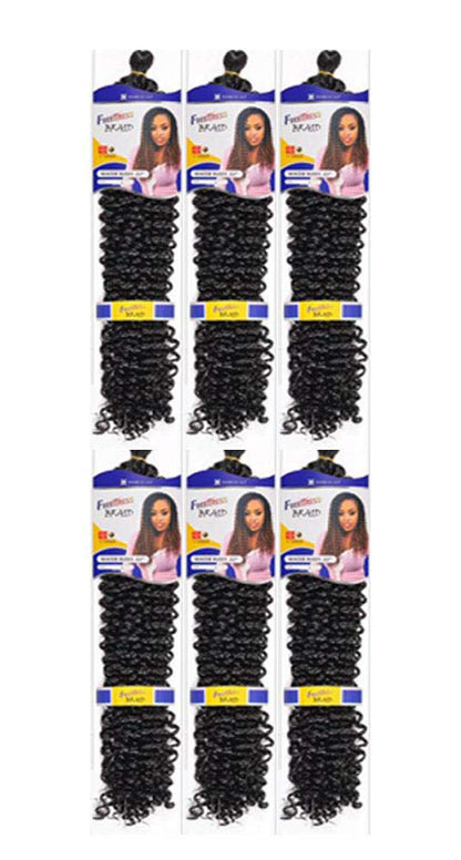Freetress Braids WATER WAVE 22" - 6 Packs - Synthetic Crochet Braiding Hair - CHEBE PRODUCTS
