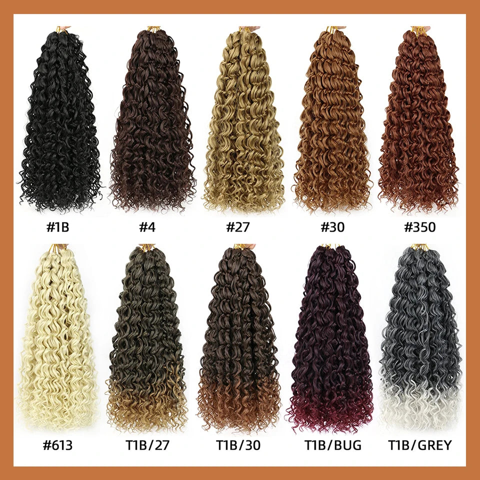 Freetress Braids WATER WAVE 22" - 6 Packs - Synthetic Crochet Braiding Hair - CHEBE PRODUCTS